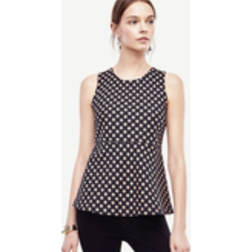 Ann Taylor Peplum top S